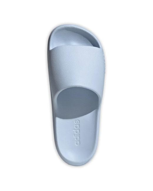 Adidas Blue Adilette Lumia Platform Slides
