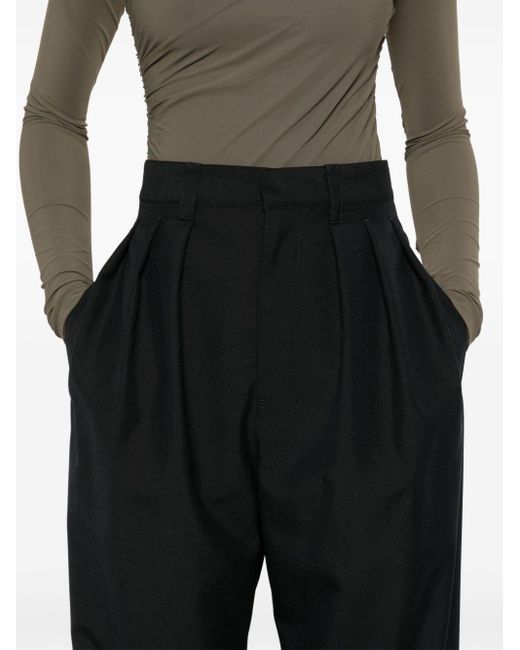 Pantalon à plis Lemaire en coloris Black