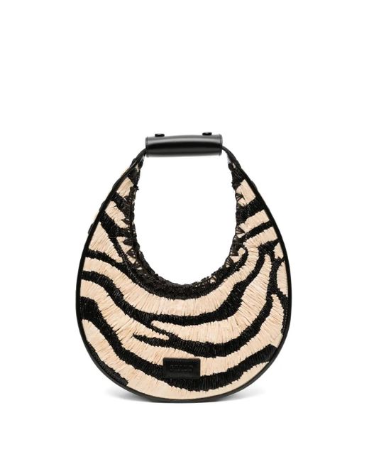Staud Black Moon Tote Bag