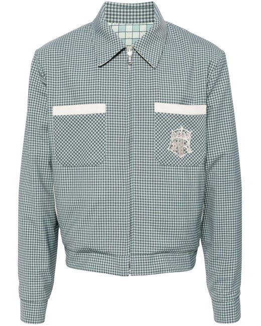 Amiri Omkeerbaar Geruit Shirtjack in het Blue voor heren