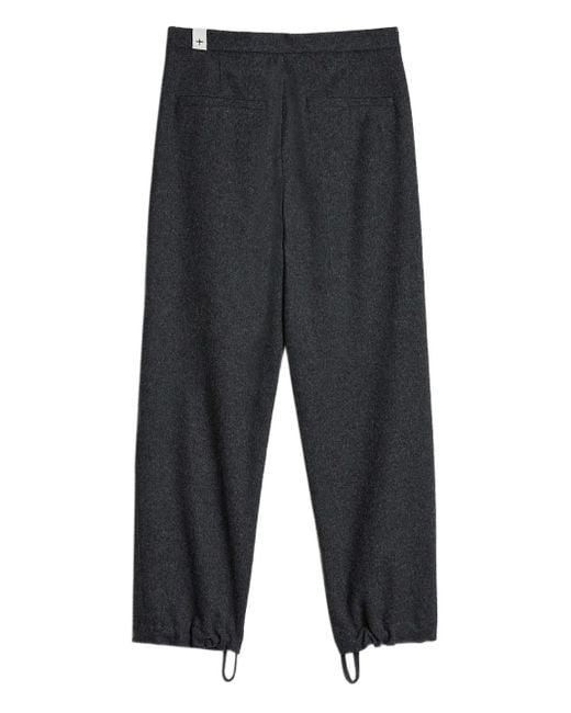 Jil Sander Blue Wool Flannel Trousers for men
