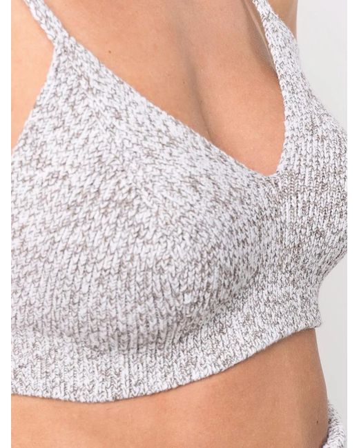 Off-White c/o Virgil Abloh Gray Languid Knitted Top