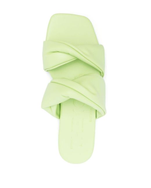 THEMOIRÈ Green Twist-detail Sandals