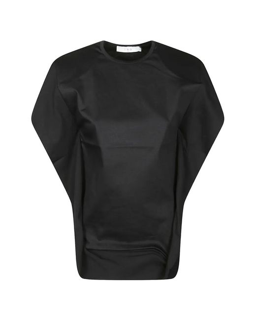 IRO Black Butterfly-Sleeve T-Shirt