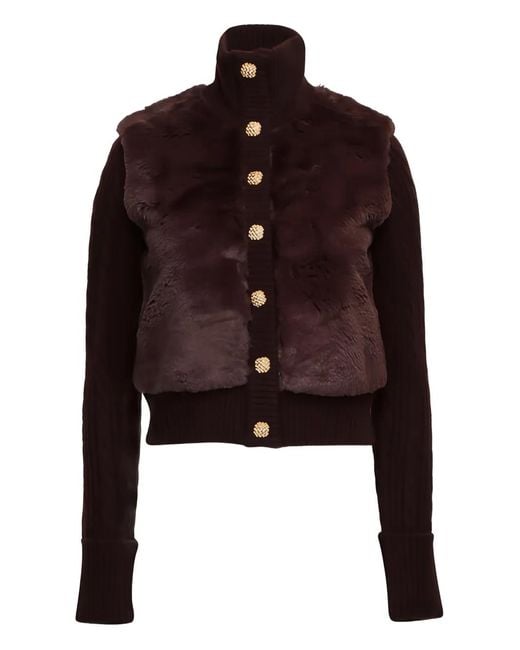 Cara Cara Red Logan Cable-Knit Cardigan