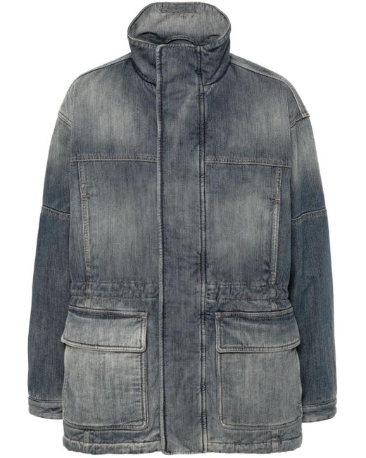 Balenciaga Denim Jack in het Gray