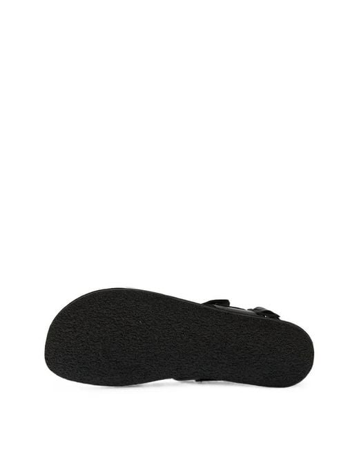 Groundies White Kos Leather Sandals