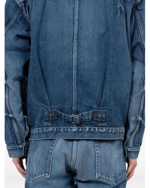 Maison Mihara Yasuhiro Blue Pocket Button Jacket for men