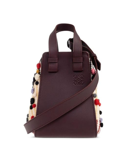 Borsa Tote Hammock di Loewe in Purple