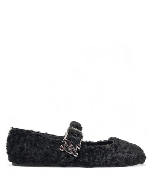 Casadei Black Valsenales Ballet Flats