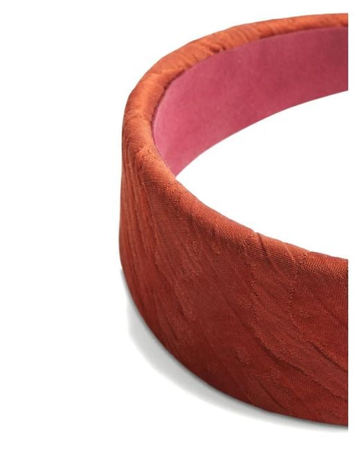 LaDoubleJ White Textured Flat Headband