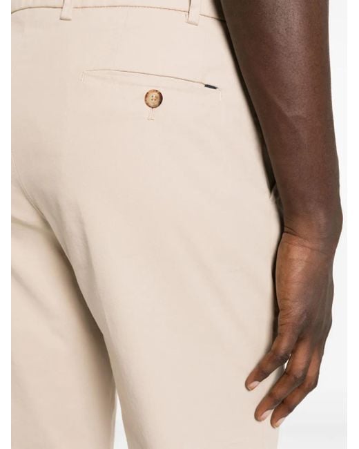 Lardini Natural Slim-Fit Cotton Blend Chinos for men