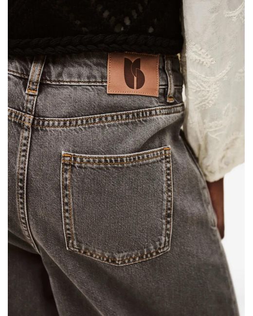 Ba&sh Gray Pantalon Yusc À Coupe Ample