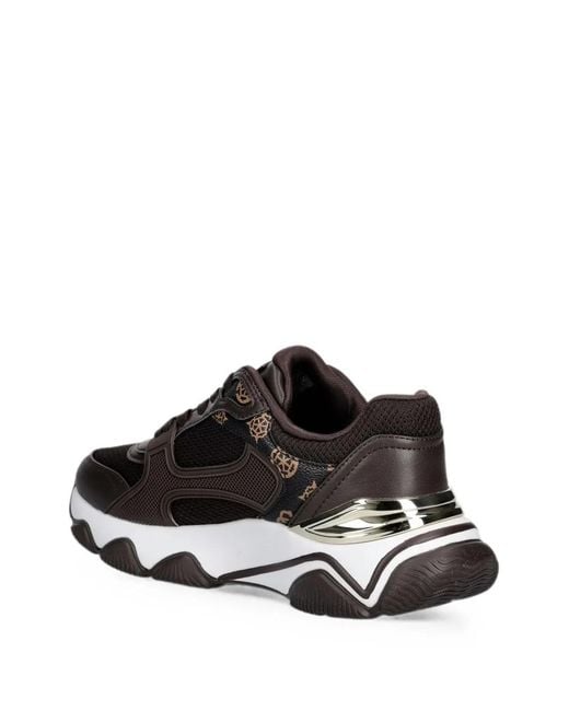 Sneakers Con Inserti E Logo di Guess in White