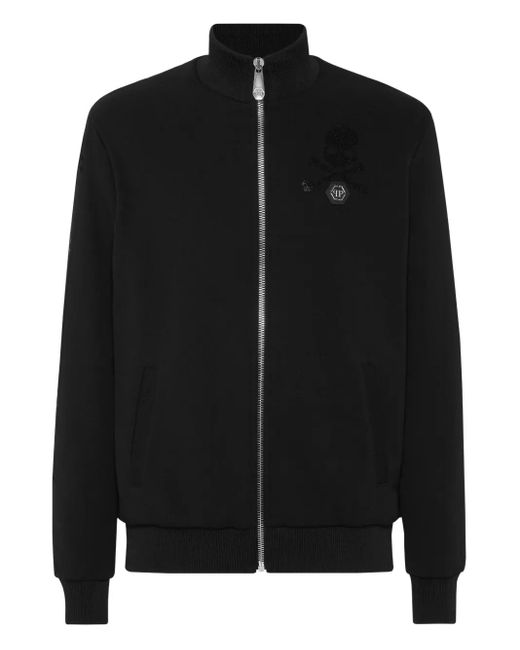 Philipp Plein Bomberjacke mit Totenkopf in Black für Herren