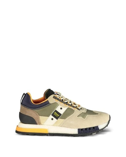 Baskets À Lacets Blauer pour homme en coloris White