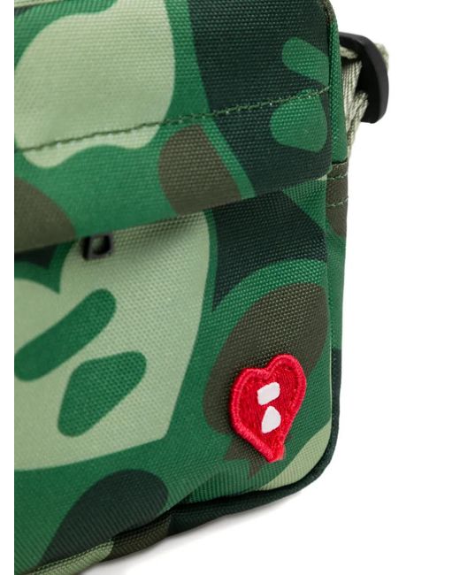 AAPE BY A BATHING AP Green Camo Mini Bag