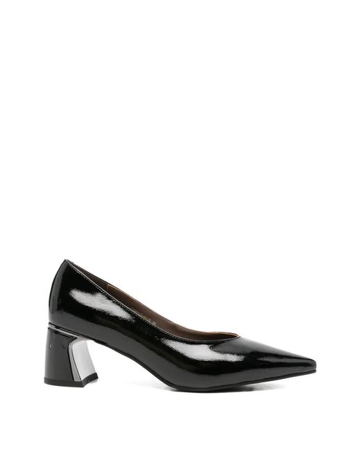 SERGIO MORETTI FIRENZE Black Pointed-Toe Pumps