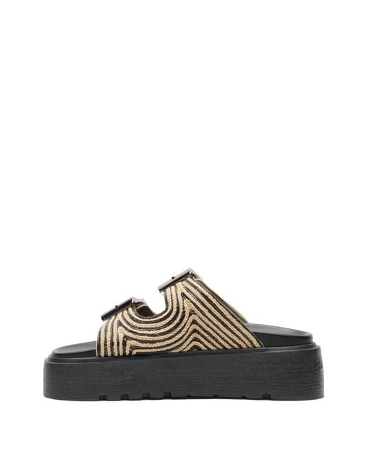 Casadei White Birki Platform Sandals