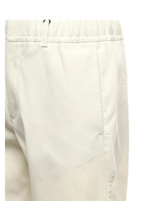 Herno Natural Elastic-Waist Side-Pocket Trousers for men