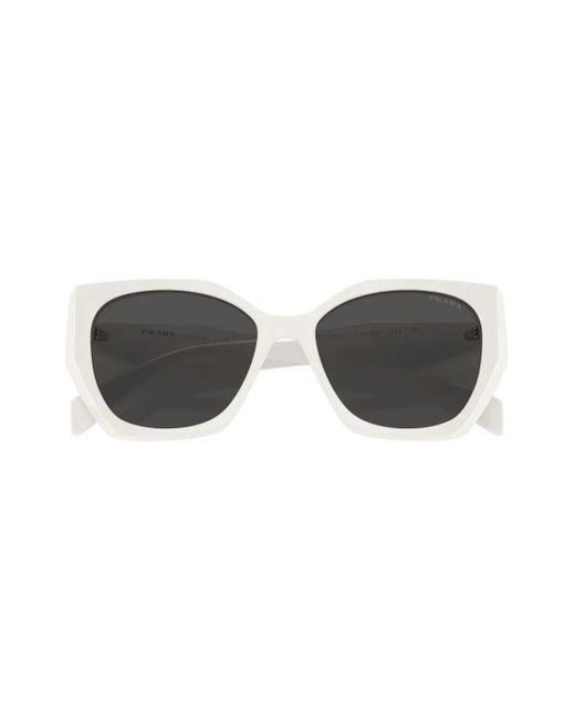 Prada Gray Prada Pr 19Zs Overvsize Frame Sunglasses