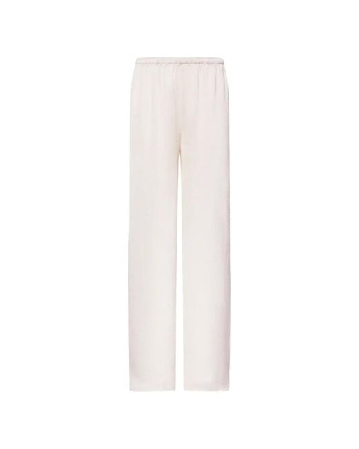 Calvin Klein White Pantalon En Satin