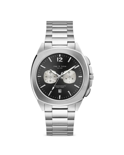 Rag & Bone Gray Bleeker Chronograph 42Mm Watch for men