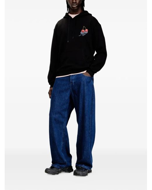 DIESEL Black Sv-S-Norm-Hood-Cher Sweatshirt