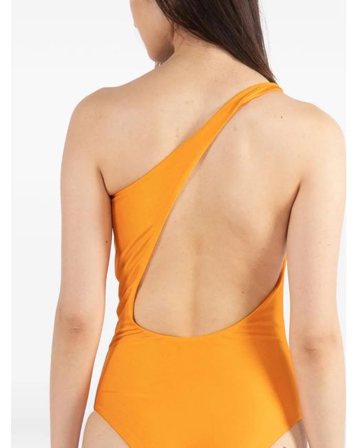JADE Swim Orange One-Shoulder Swimsuit