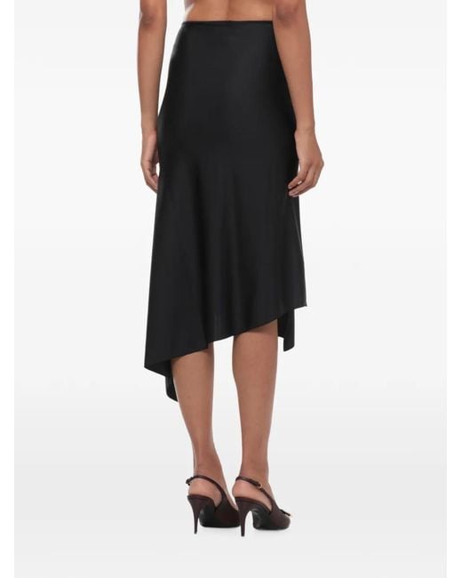 Coperni Black Flower Skirt