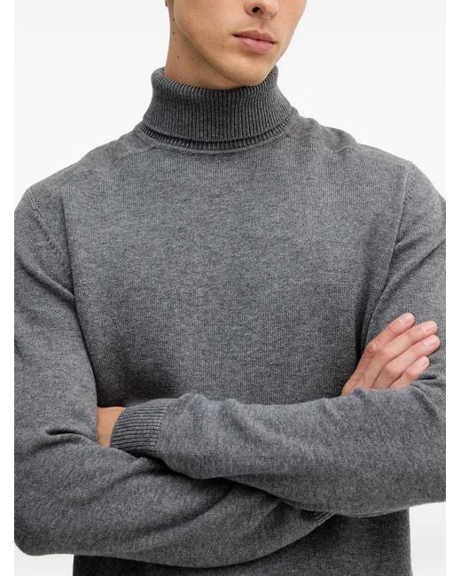 Karl Lagerfeld Gray Turtleneck Sweater for men