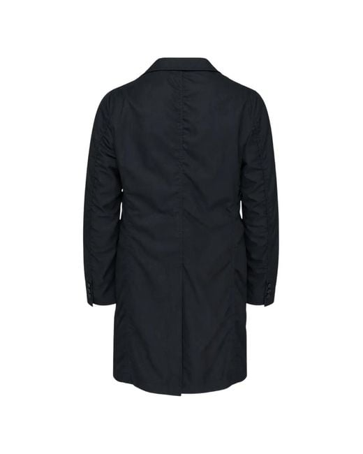 Comme des Garçons Blue Pinstripe-Pattern Single-Breasted Coat for men
