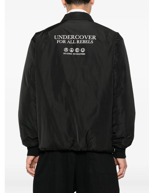 Undercover Black Press-Stud Fastening Jacket for men
