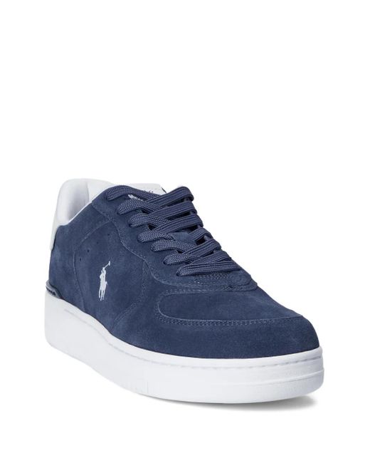 Polo Ralph Lauren Blue Masters Court Suede Sneakers for men