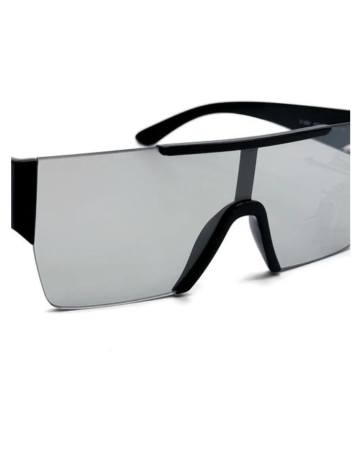 Burberry Gray Square Semi-Rimless Sunglasses for men
