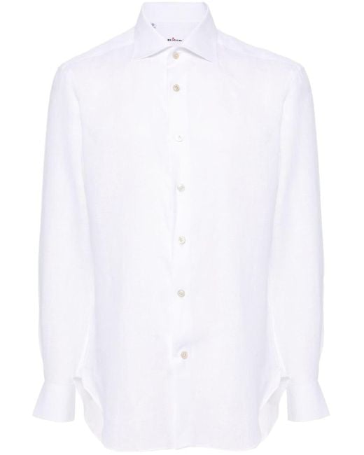 Camicia di Kiton in White da Uomo