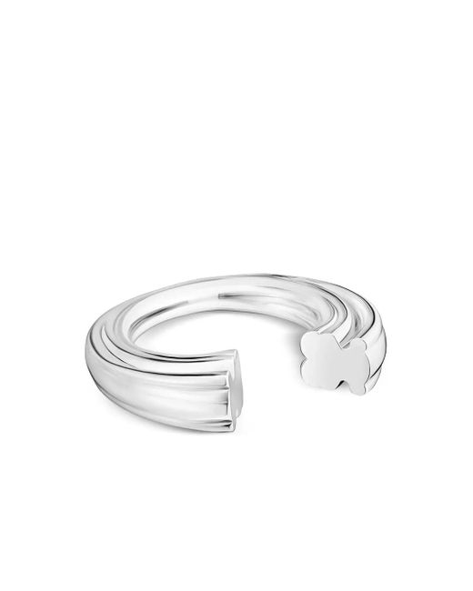 Anello Con Motivo Orso di Tous in White