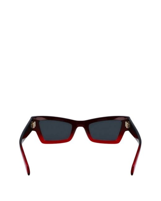 Ferragamo Eyewear Blue Cat-Eye Sunglasses