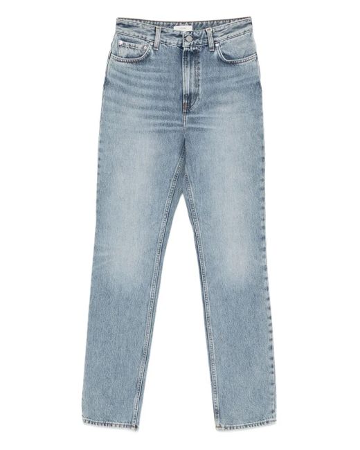 Vaqueros Slim De Talle Alto Totême de color Blue