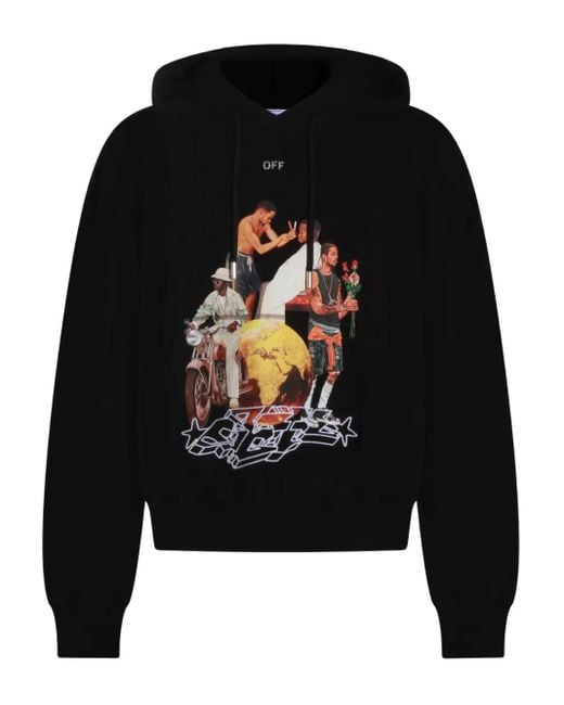 メンズ Off-White c/o Virgil Abloh Printed Hoodie Black