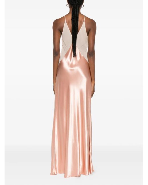 Alberta Ferretti Onderjurk Met V-Hals in het Pink