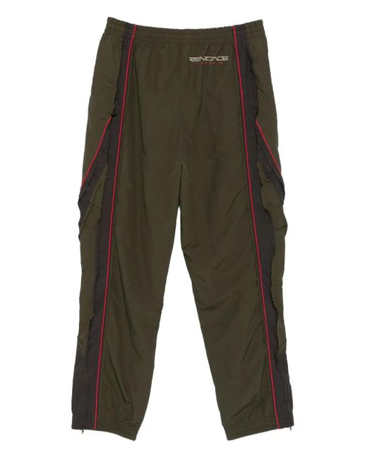 Martine Rose Green Layered Panel Track Pants for men