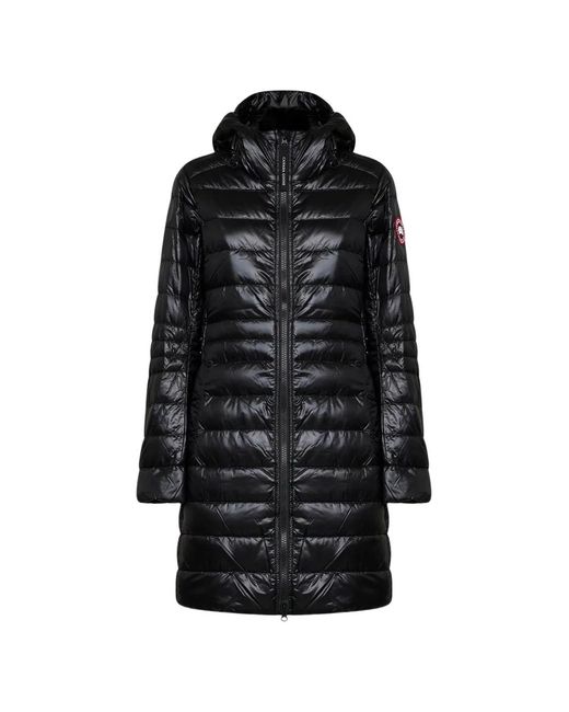 Canada Goose Black Cypress Quilted Hooded Coat