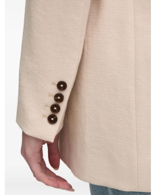 MARC AUREL Natural Belted Button Blazer