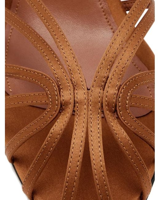 ALEVI Brown 75Mm Mel Heeled Mules