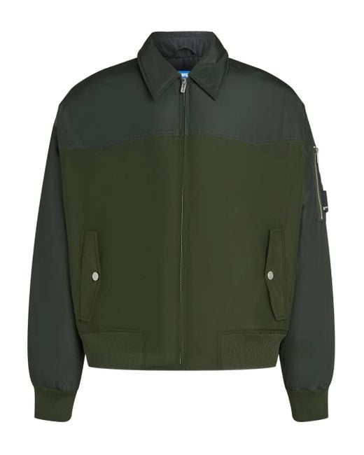 Karl Lagerfeld Gefütterte Bomberjacke in Green für Herren