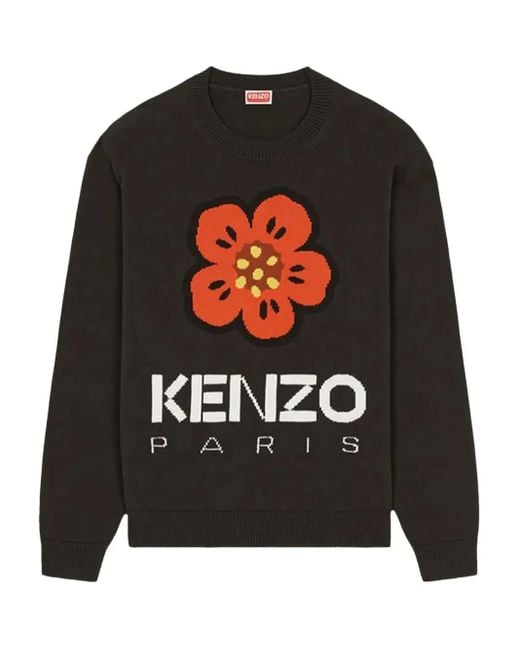Maglione Con Logo di KENZO in Black da Uomo