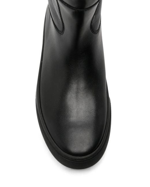 Chloé Black Delia Buckle-Strap Boots