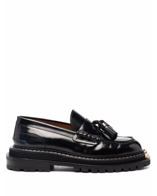 Sandro Black Iron Chunky Sole Loafers