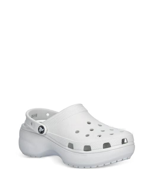CROCSTM White Classic Platform Clogs